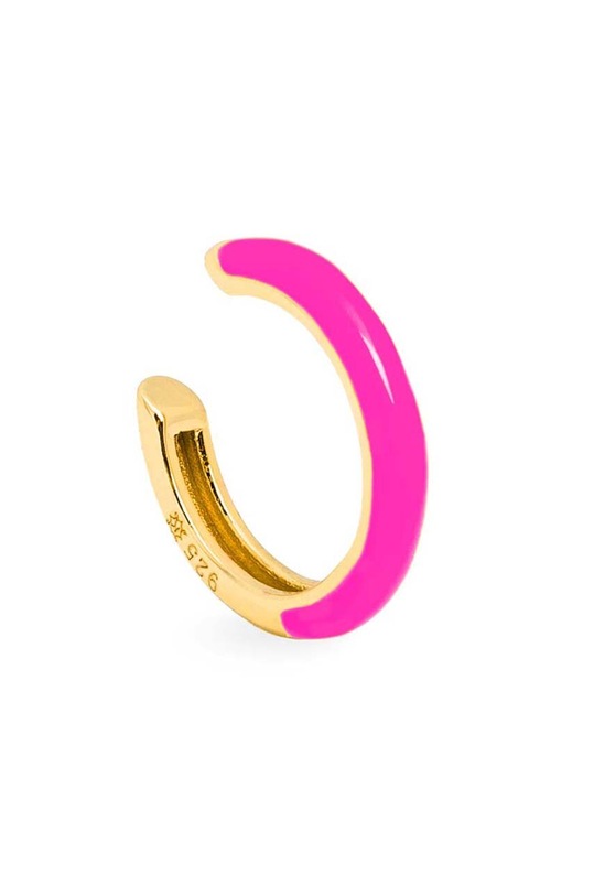 Uhan za zgornji del ušesa iz srebra prevlečenega z zlatom ANIA KRUK SUGAR pozlačeno zlata SRUKE1599Z