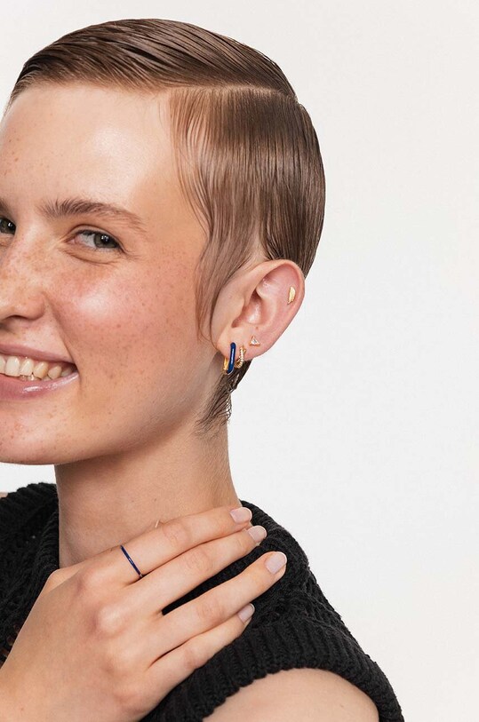 Срібні сережки з позолотою ANIA KRUK SUGAR золотий SRUKE1604Z