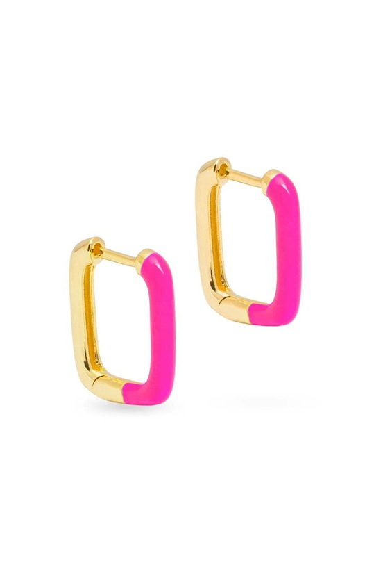 Uhani iz srebra prevlečenega z zlatom ANIA KRUK SUGAR pozlačeno zlata SRUKE1609Z