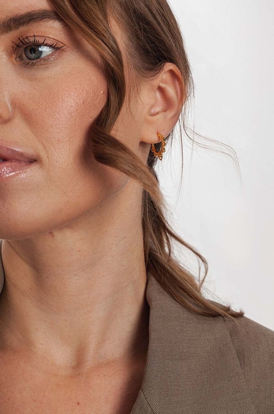 ANIA KRUK aranyozott ezüst fülbevaló ROCK IT arany SRUKS1100Z