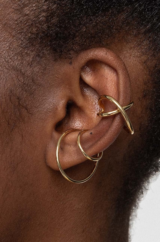 Doplnky Strieborná pozlátená náušnica ANIA KRUK ROCK IT SRUKS1420Z zlatá