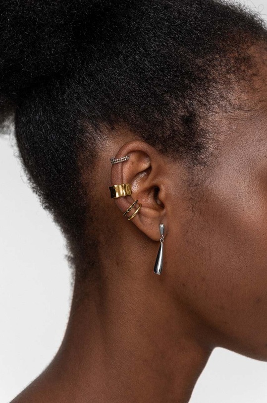 Kiegészítők ANIA KRUK aranyozott ezüst fülbevaló TRENDY SRUKS1500Z arany