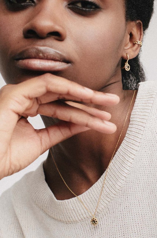 Akcesoria ANIA KRUK naszyjnik pozłacany SKY SMRNS0770Z złoty