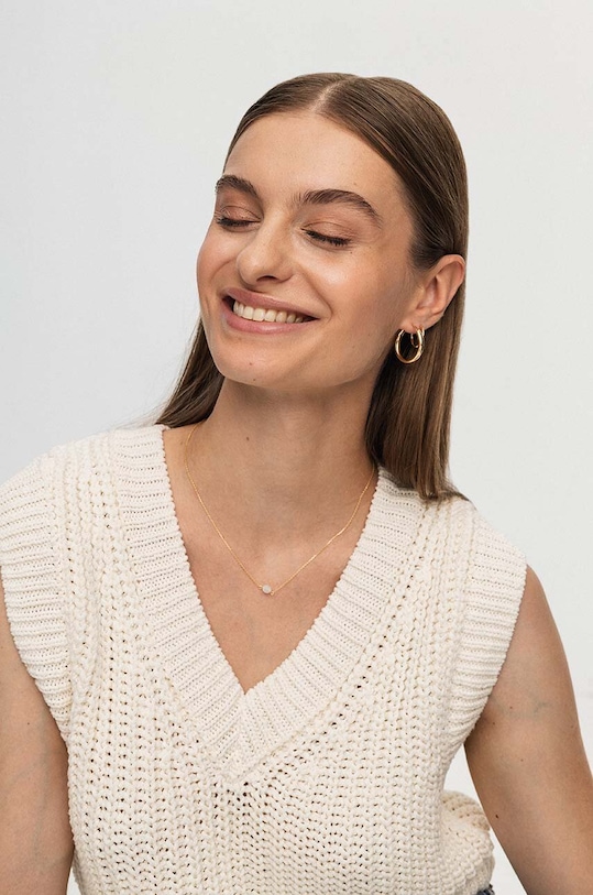 Akcesoria ANIA KRUK naszyjnik ze srebra pokrytego złotem DUO SAKNN2062Z złoty