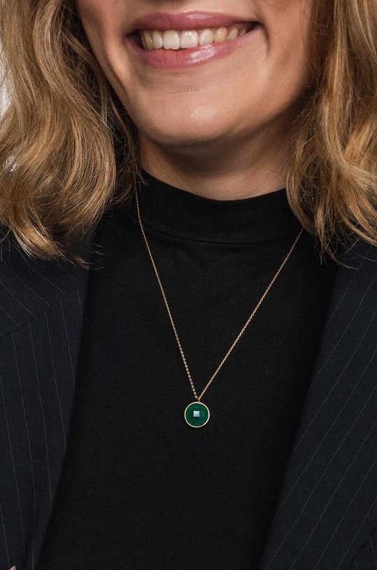 Pozlacený náhrdelník ANIA KRUK DUO STNNN1306Z zlatá