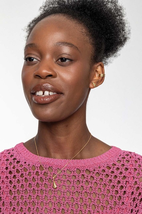 Akcesoria ANIA KRUK naszyjnik ze srebra pokrytego złotem ARIEL SARNS0060Z złoty