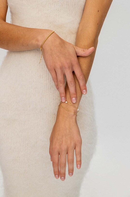 ANIA KRUK bransoletka ze srebra pokrytego złotem ARIEL SLTAP2802Z złoty