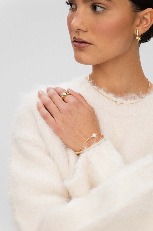 ANIA KRUK bransoletka ze srebra pokrytego złotem ARIEL złoty SLTAP2872Z