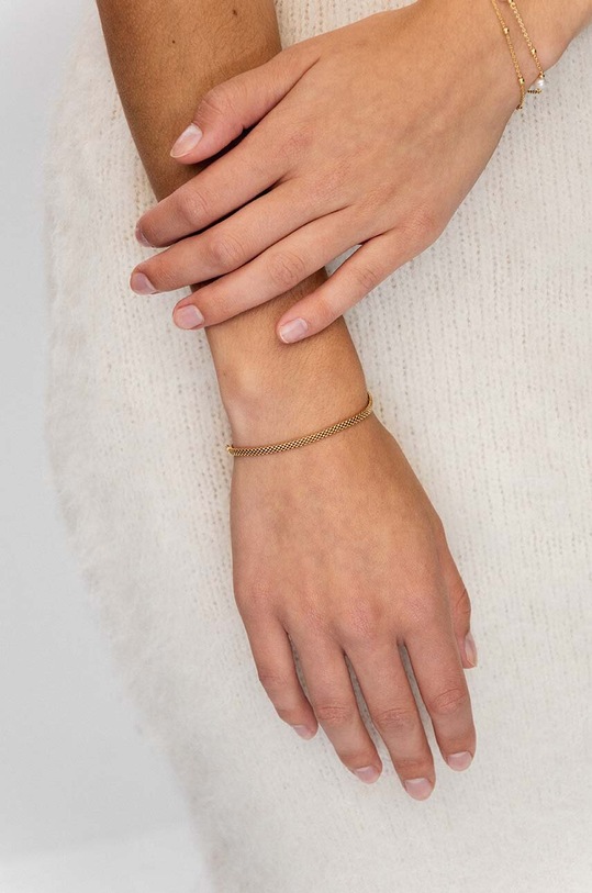 Аксессуары Серебряный браслет с позолотой ANIA KRUK OVAL SLTAS2920Z золотой