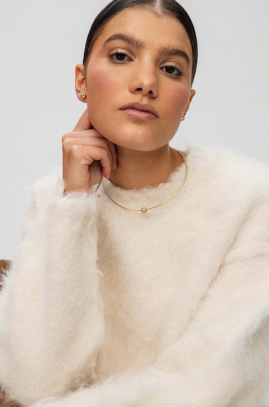 ANIA KRUK kolczyki ze srebra pokrytego złotem VINTAGE złoty SLTKS2670Z