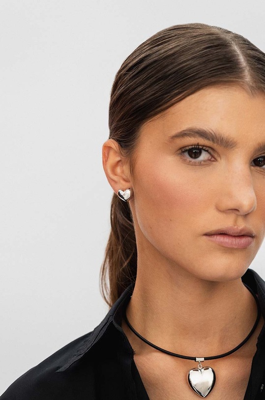 Dodaci Srebrne naušnice ANIA KRUK ROMANTICA SLTKS2690 srebrna