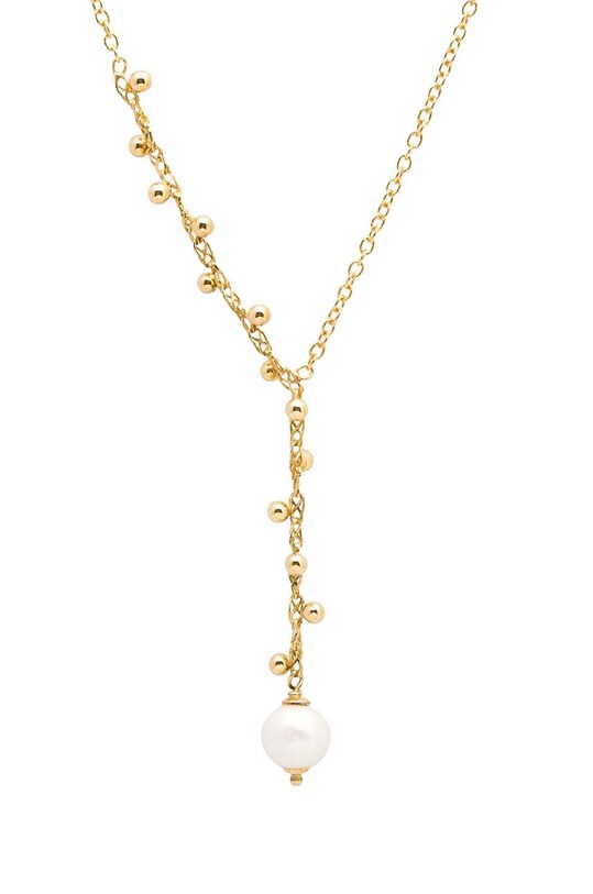 ANIA KRUK collana in argento placcato oro ARIEL pietra naturale oro SLTNP2792Z