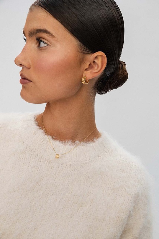 Akcesoria ANIA KRUK naszyjnik ze srebra pokrytego złotem ROMANTICA SLTNS2930Z złoty