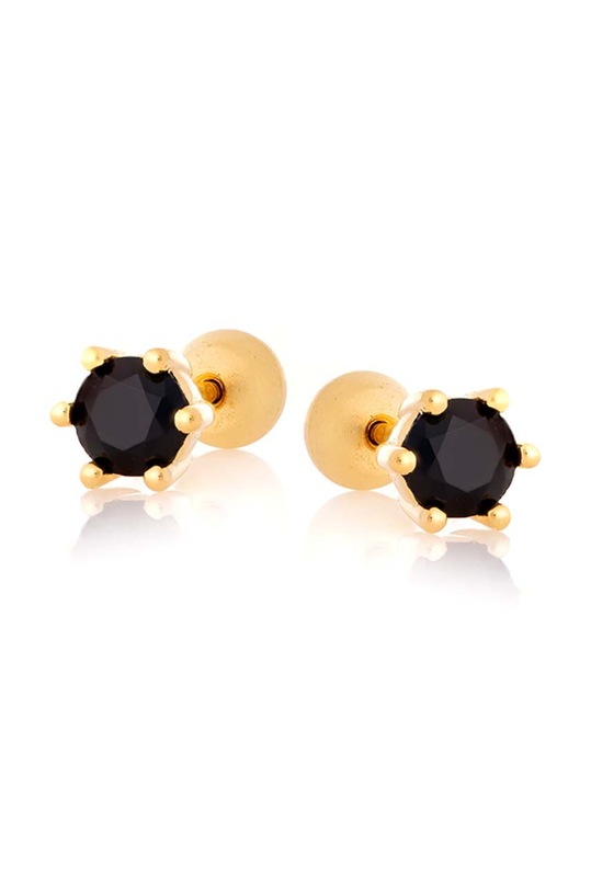 ANIA KRUK kolczyki ze srebra pokrytego złotem ROCK IT srebro złoty STNKS0430Z