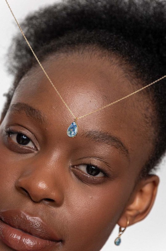 ANIA KRUK naszyjnik ze srebra pokrytego złotem DUO złoty SGCNN2804Z