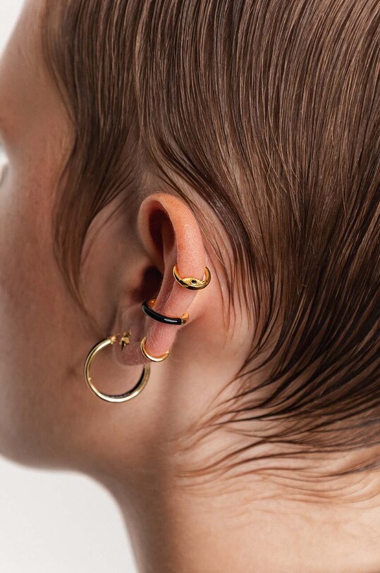 Accesorii ANIA KRUK cercei din argint placat cu aur TRENDY SRUKS1890Z aur