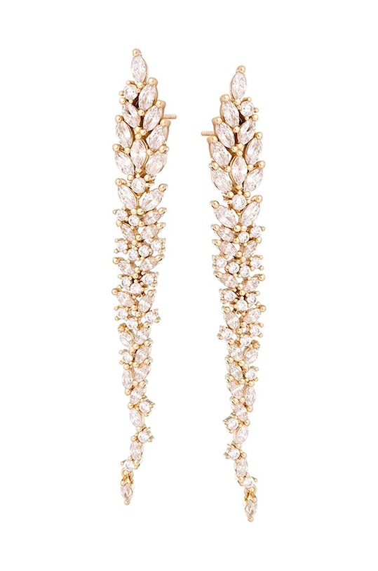 Ασημένια επιχρυσωμένα σκουλαρίκια ANIA KRUK GLAMOUR ασήμι χρυσαφί SYZKS1350Z