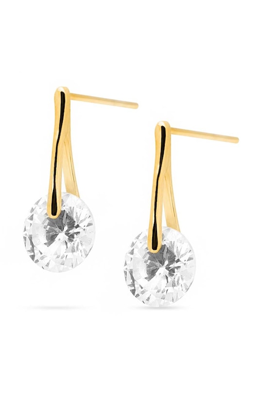 Stříbrné pozlacené náušnice ANIA KRUK VENUS stříbro zlatá SAKKS1902Z