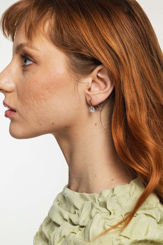 Stříbrné pozlacené náušnice ANIA KRUK VENUS zlatá SAKKS1902Z