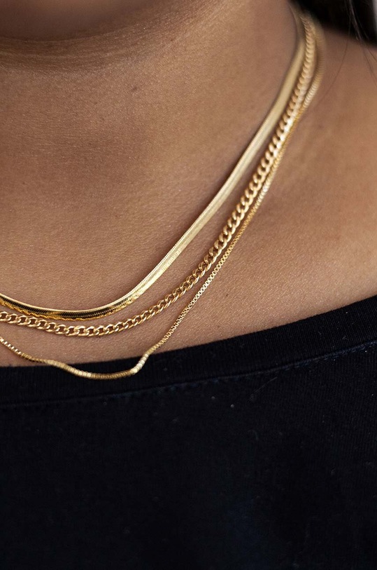 Позлатено сребърно колие ANIA KRUK VINTAGE SMVNS1240Z злато ZA00