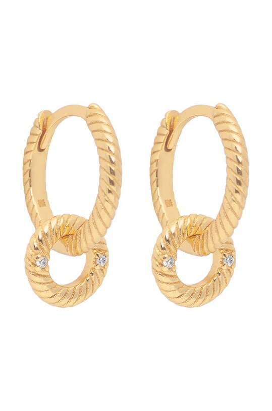 Серебряные серьги с позолотой ANIA KRUK ROCK IT серебро золотой SRUKS1090Z