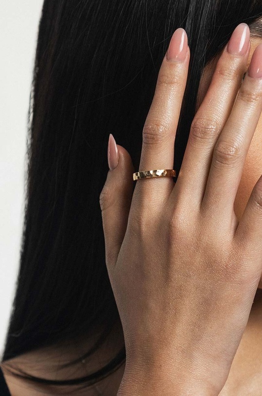 ANIA KRUK inel de argint placat cu aur TRENDY aur SGCPS1800Z