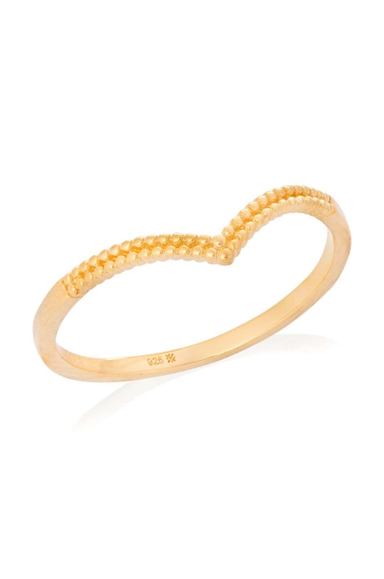 Strieborný pozlátený prsteň ANIA KRUK TRENDY striebro zlatá SMRPS1050Z