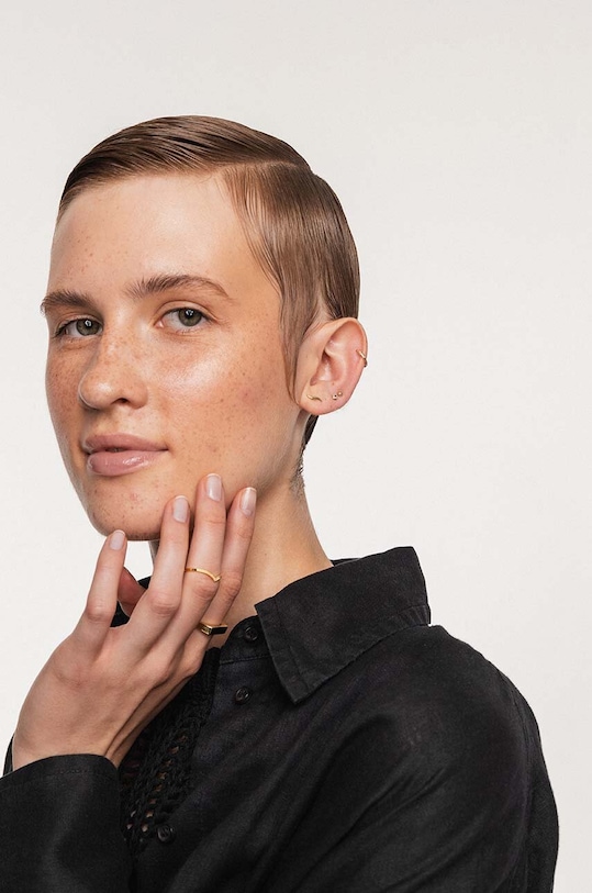 Strieborný pozlátený prsteň ANIA KRUK TRENDY zlatá SMRPS1050Z