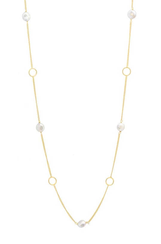 Strieborný pozlátený náhrdelník ANIA KRUK ARIEL striebro zlatá SMVNP1582Z