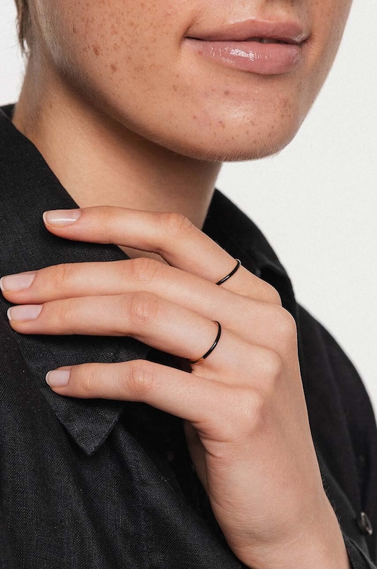 Doplnky Strieborný pozlátený prsteň ANIA KRUK SUGAR SRUPE1601Z zlatá