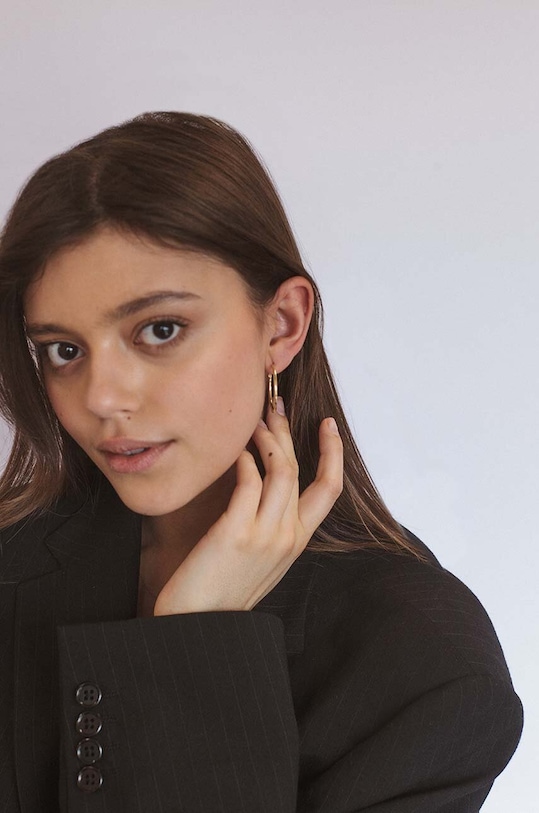 Серебряные серьги с позолотой ANIA KRUK TRENDY SSIKS0680Z золотой ZA00