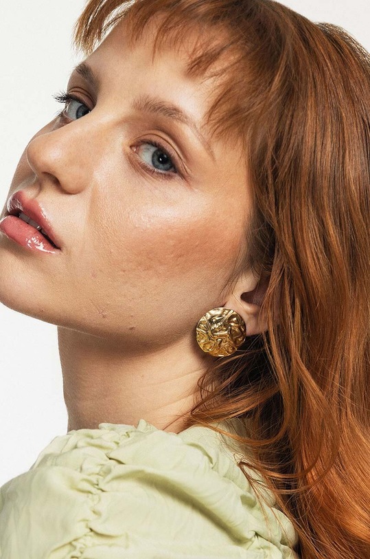 Серебряные серьги с позолотой ANIA KRUK VINTAGE золотой SSIKS0820Z