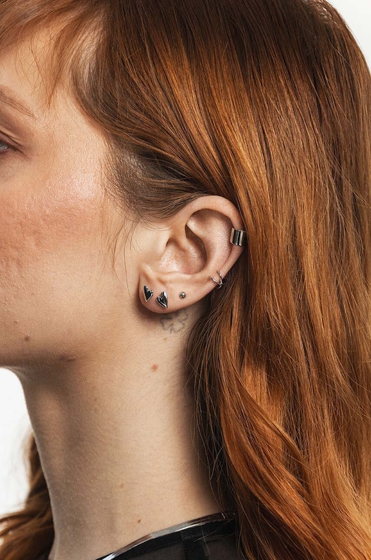 Dodaci Srebrne naušnice ANIA KRUK ROMANTICA SSIKS1800 srebrna