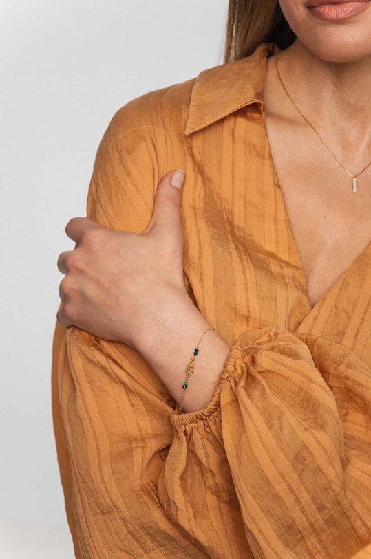 Pozlacený stříbrný náramek ANIA KRUK HIPPIE zlatá SAKAN1966Z