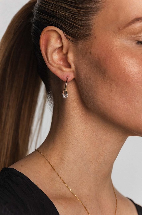 Doplňky Stříbrné pozlacené náušnice ANIA KRUK VENUS SAKKS1932Z zlatá