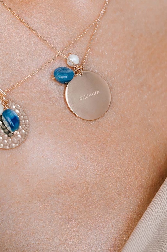 Akcesoria ANIA KRUK naszyjnik ze srebra pokrytego złotem AMULETY SAKNS2160Z złoty