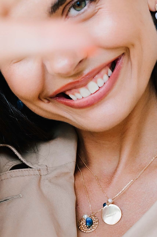 ANIA KRUK naszyjnik ze srebra pokrytego złotem AMULETY złoty SAKNS2160Z