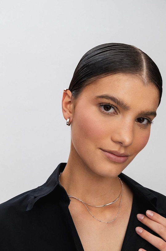 Сребърни обици ANIA KRUK TRENDY сребърен SLTKS2350