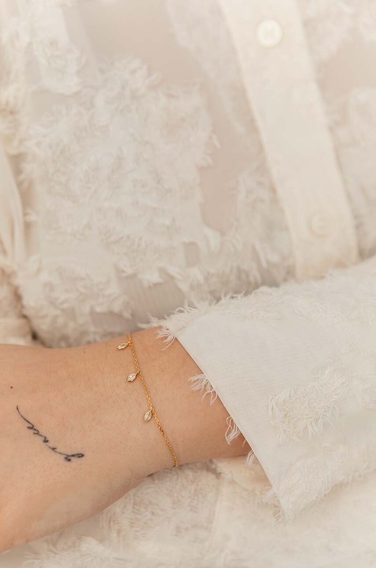 Akcesoria ANIA KRUK bransoletka ze srebra pokrytego złotem GLAMOUR SMRAC1252Z złoty