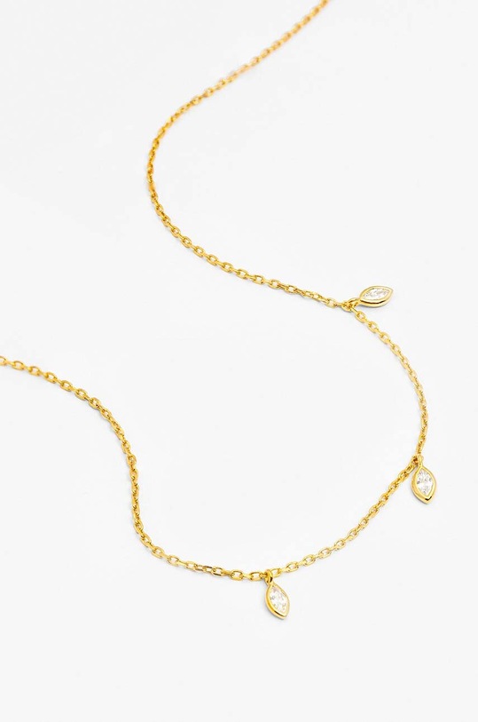 Strieborný pozlátený náhrdelník ANIA KRUK GLAMOUR SMRNC1252Z zlatá ZA00