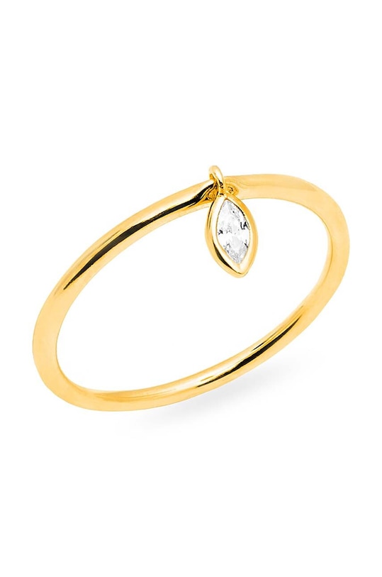 Strieborný pozlátený prsteň ANIA KRUK GLAMOUR pozlátené zlatá SMRPC1252Z