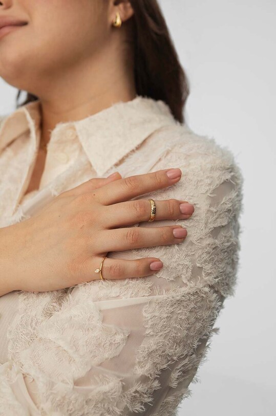 Серебряное кольцо с позолотой ANIA KRUK GLAMOUR SMRPC1392Z золотой