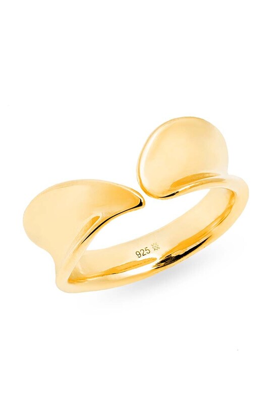 ANIA KRUK inel de argint placat cu aur HIPPIE placat cu aur aur SMRPS1310Z