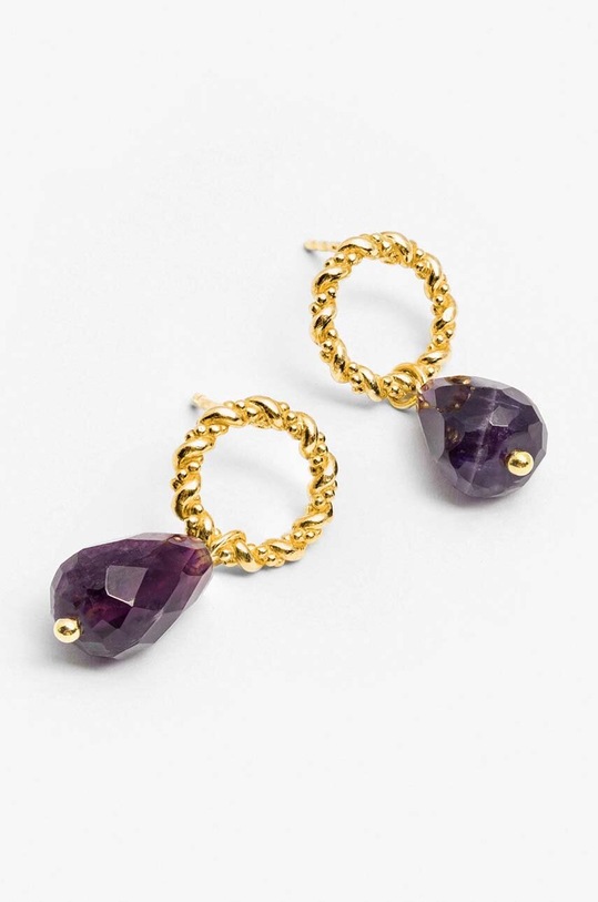 Stříbrné pozlacené náušnice ANIA KRUK DUO SAKKN1959Z zlatá ZA00