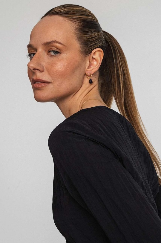 Stříbrné pozlacené náušnice ANIA KRUK DUO zlatá SAKKN1959Z