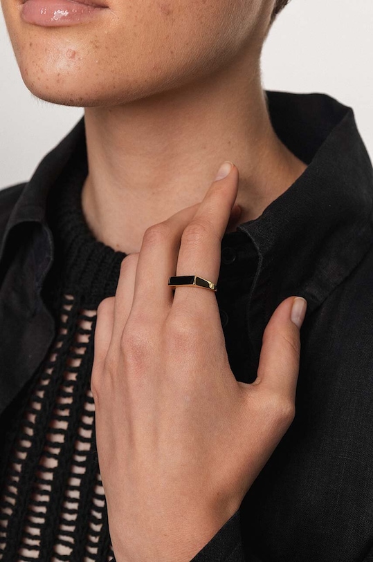 Срібний перстень з позолотою ANIA KRUK TRENDY золотий SRUPE1621Z