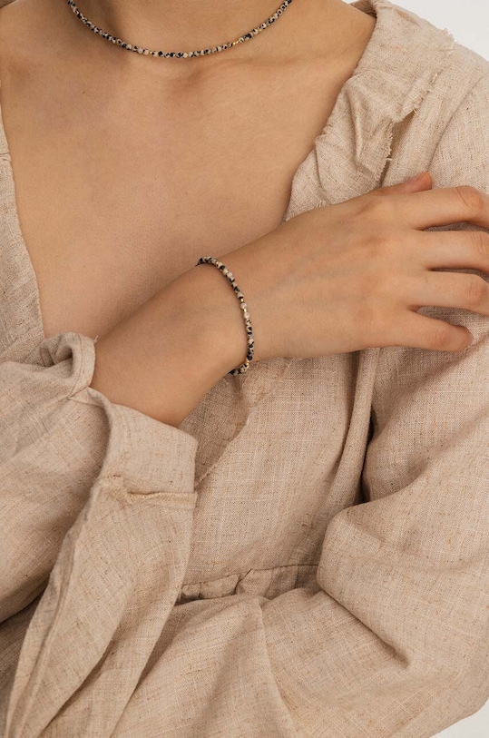 Гривна с естествени камъни ANIA KRUK SUMMER SAKAN2449Z злато