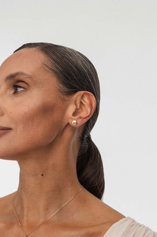 Срібні сережки з позолотою ANIA KRUK ARIEL SAKKS2330Z золотий