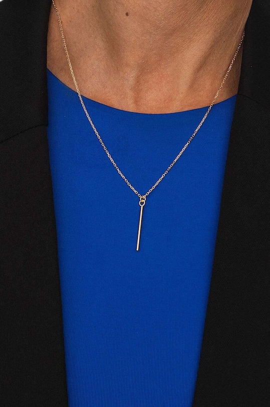 Doplnky Strieborný pozlátený náhrdelník ANIA KRUK BLAIR SAKNS2310Z zlatá