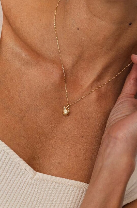 Akcesoria ANIA KRUK naszyjnik ze srebra pokrytego złotem BELIEVE SAKNS2410Z złoty